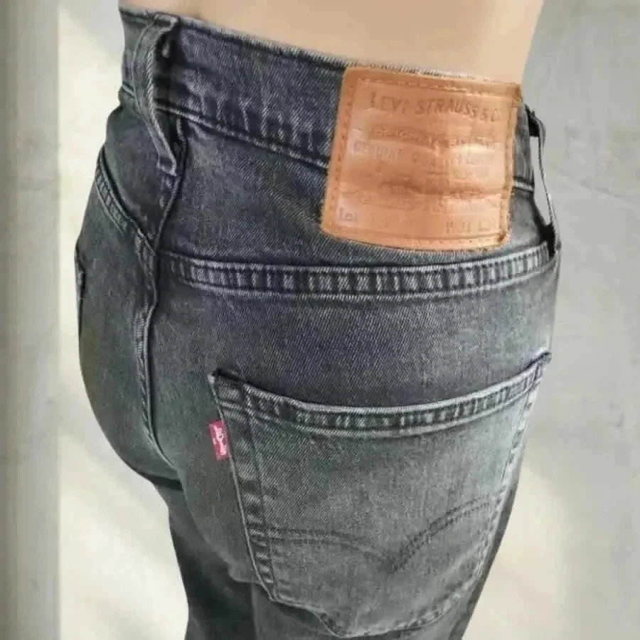 Levis premium 502 coupe straight - cintura alta - elástico - cinza – photo 6